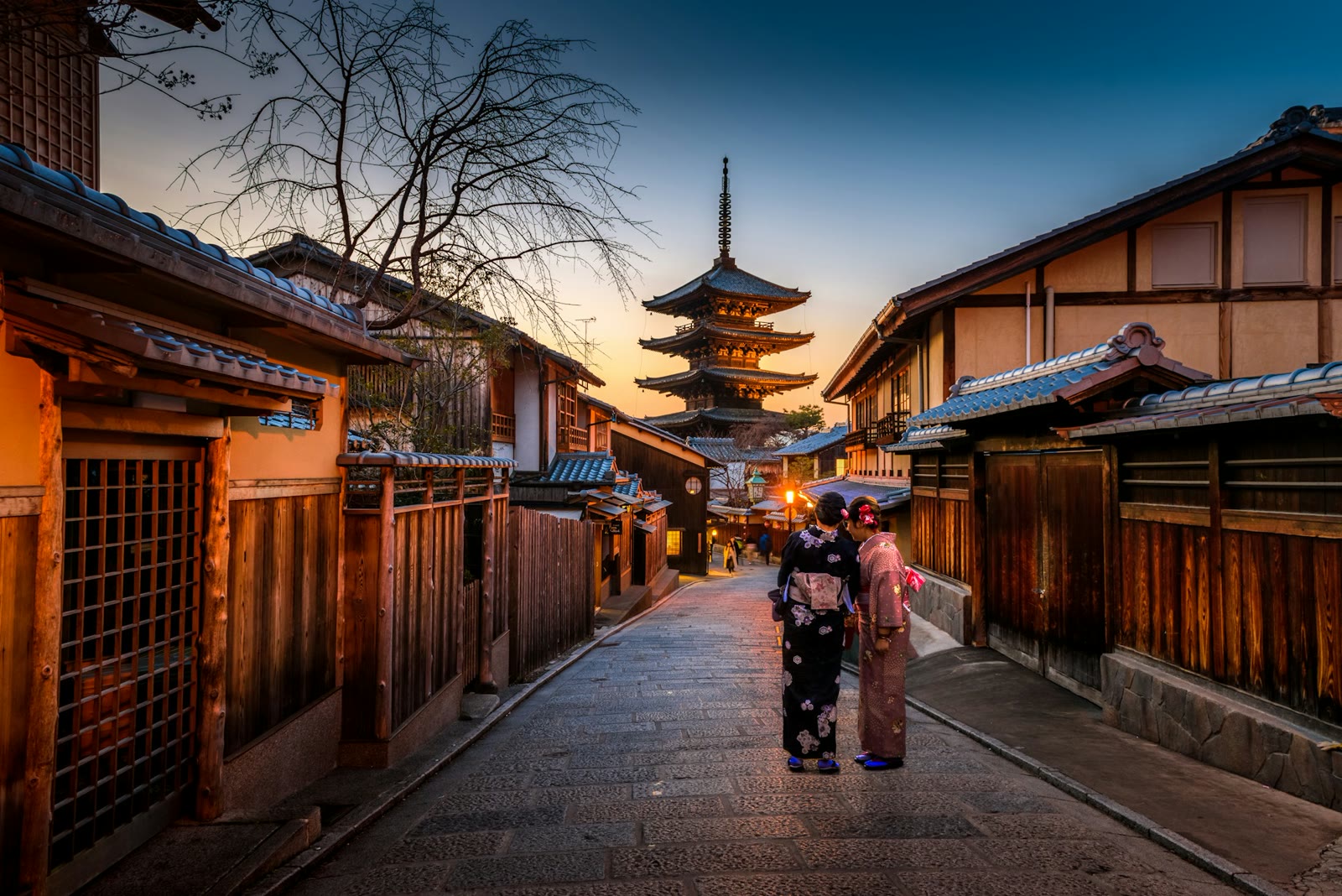 Kyoto ao entardecer, roteiro sob medida com presença local