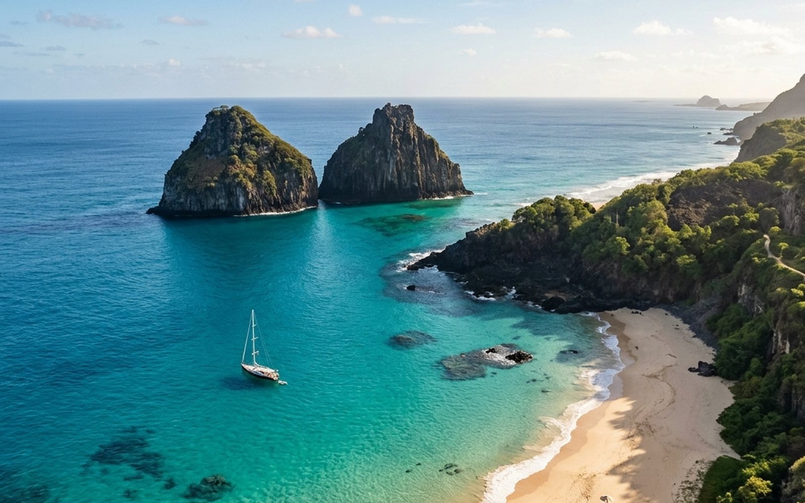 Morro Dois Irmãos em Fernando de Noronha